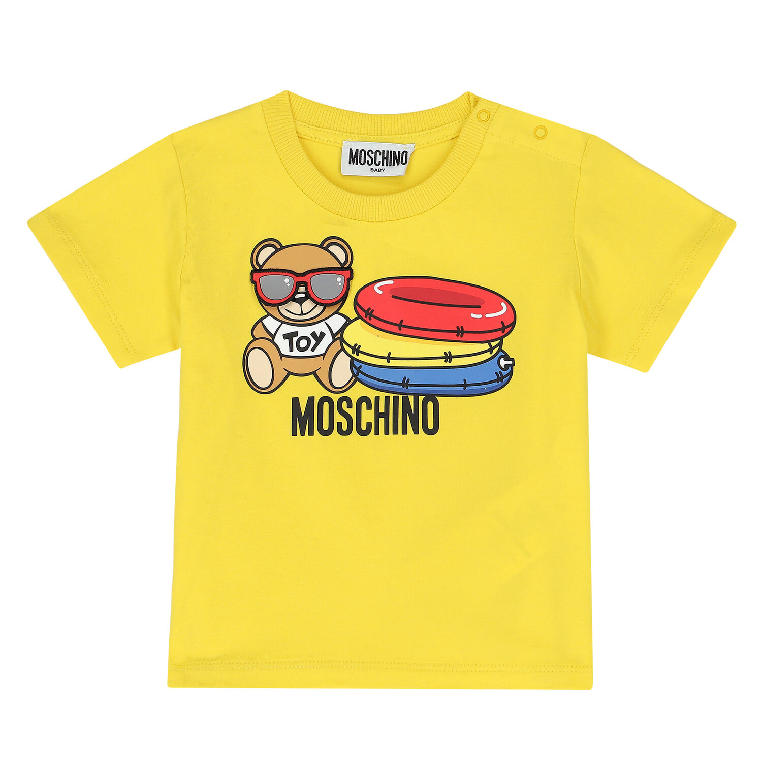 Yellow Teddy Logo T-Shirt, 2, hi-res