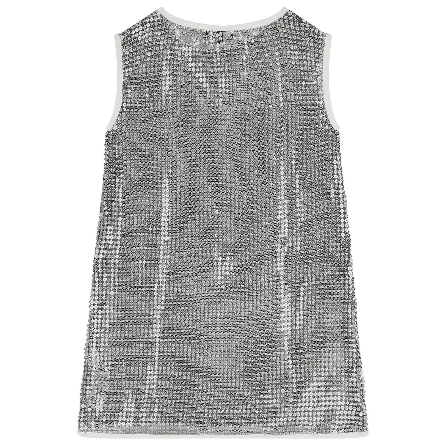 Girls Gold & White Logo Dress Set, 1, hi-res