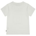 Girls Ivory Faux Fur Teddy Bear Logo T-Shirt, 1, hi-res