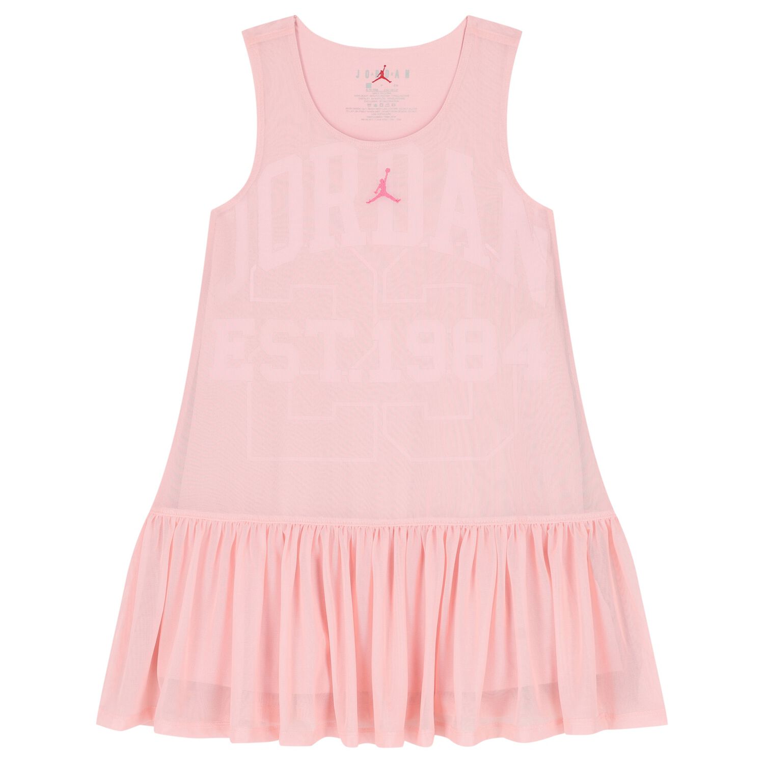 Girls Pink Jordan Dress, 1, hi-res