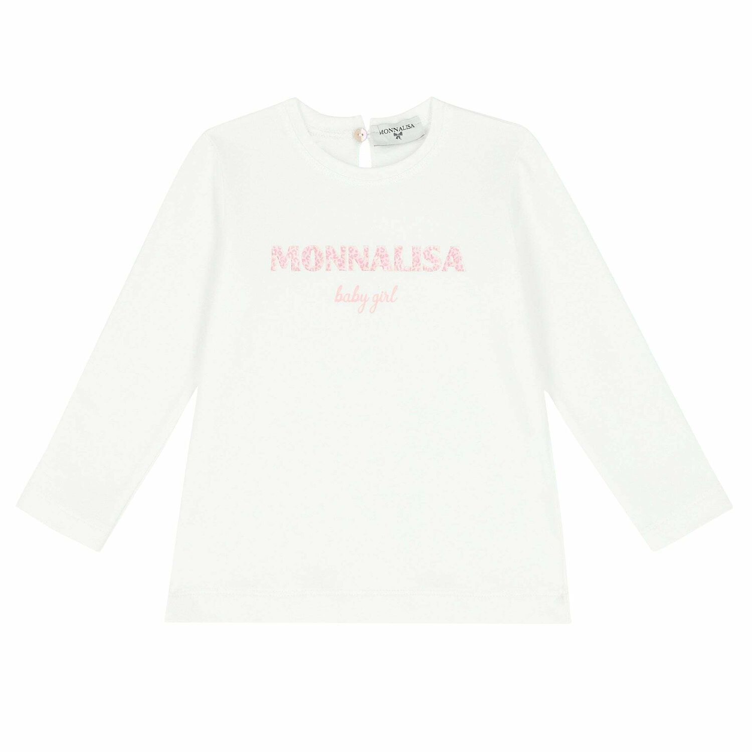 Younger Girls Ivory & Pink Top, 1, hi-res image number null