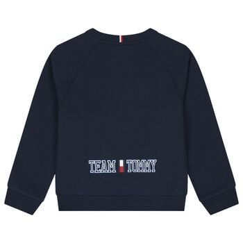 Boys Navy Blue Logo Sweatshirt