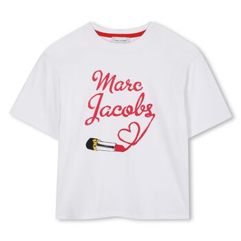 Girls White Logo T-Shirt