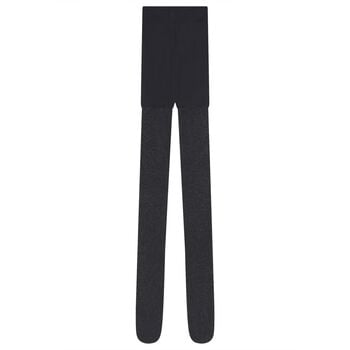 Girls Black Lurex Tights