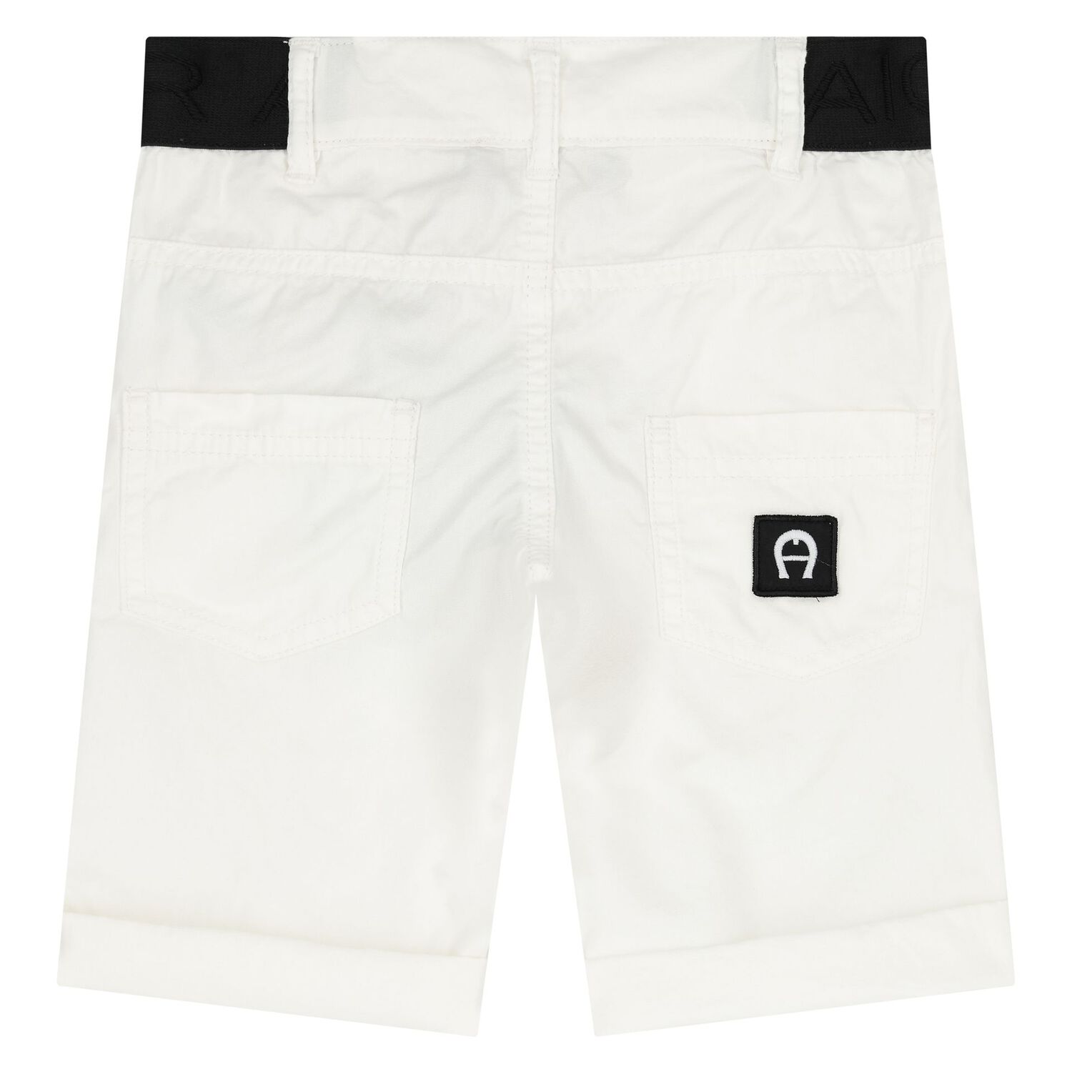 Younger Boys White Logo Shorts, 1, hi-res image number null