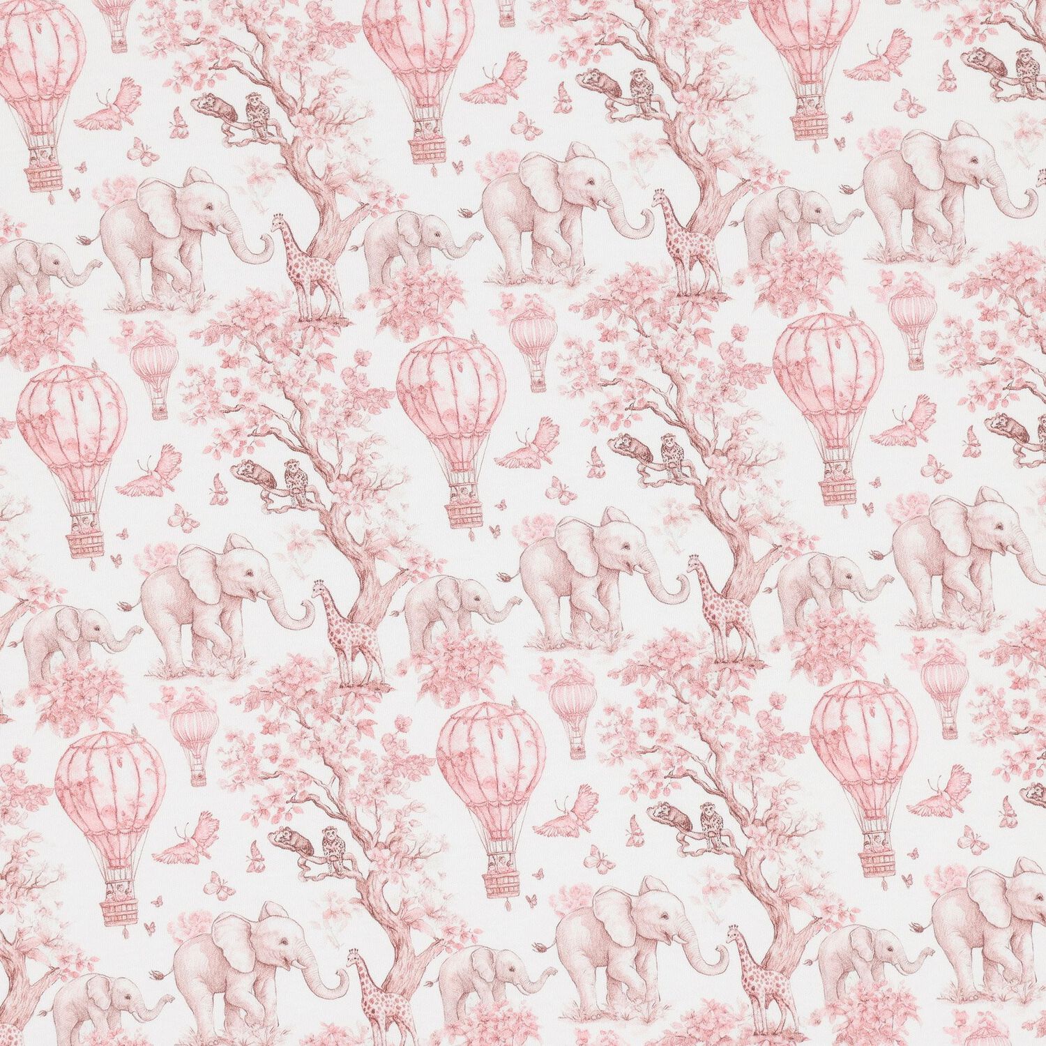 Baby Girls White & Pink Africa Babygrow Gift Set, 1, hi-res