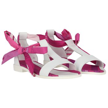 Girls Pink & Purple Sandals