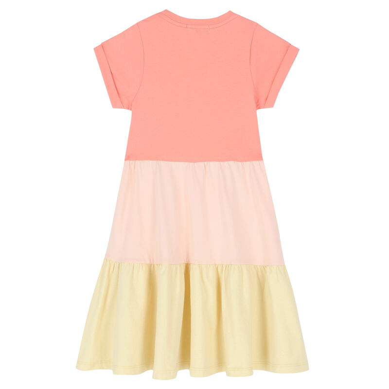Girls Pink, Yellow & Orange Logo Dress, 1, hi-res image number null