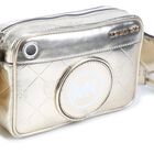 حقيبة بنات كتف بالشعار باللون الذهبي, 1, hi-res