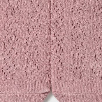 Baby Girls Pink Knitted Tights