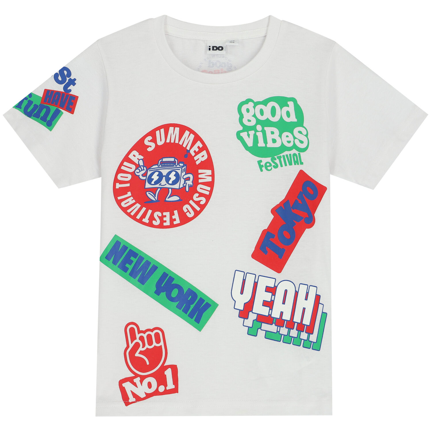 تيشيرت أولاد باللون الأبيض, 2, hi-res