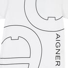 Boys White Logo T-Shirt, 1, hi-res