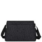Black Logo Baby Changing Bag, 1, hi-res