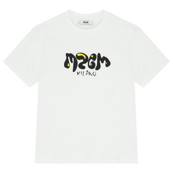 Boys White Logo T-Shirt