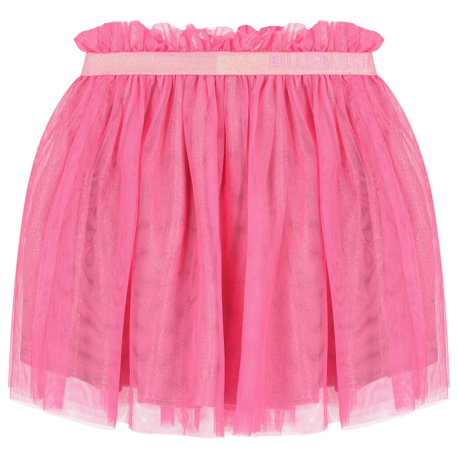 Girls Pink Logo Tulle Skirt, 1, hi-res image number null