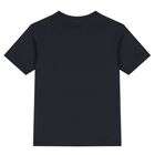 Boys Navy Blue Logo T-Shirt, 2, hi-res