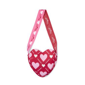 Girls Red & Pink Heart Shoulder Bag