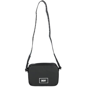 Girls Black Logo Shoulder Bag