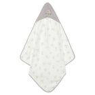 White & Grey  Hooded Towel , 1, hi-res