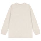 Boys Beige Tiger Long Sleeve Top, 1, hi-res