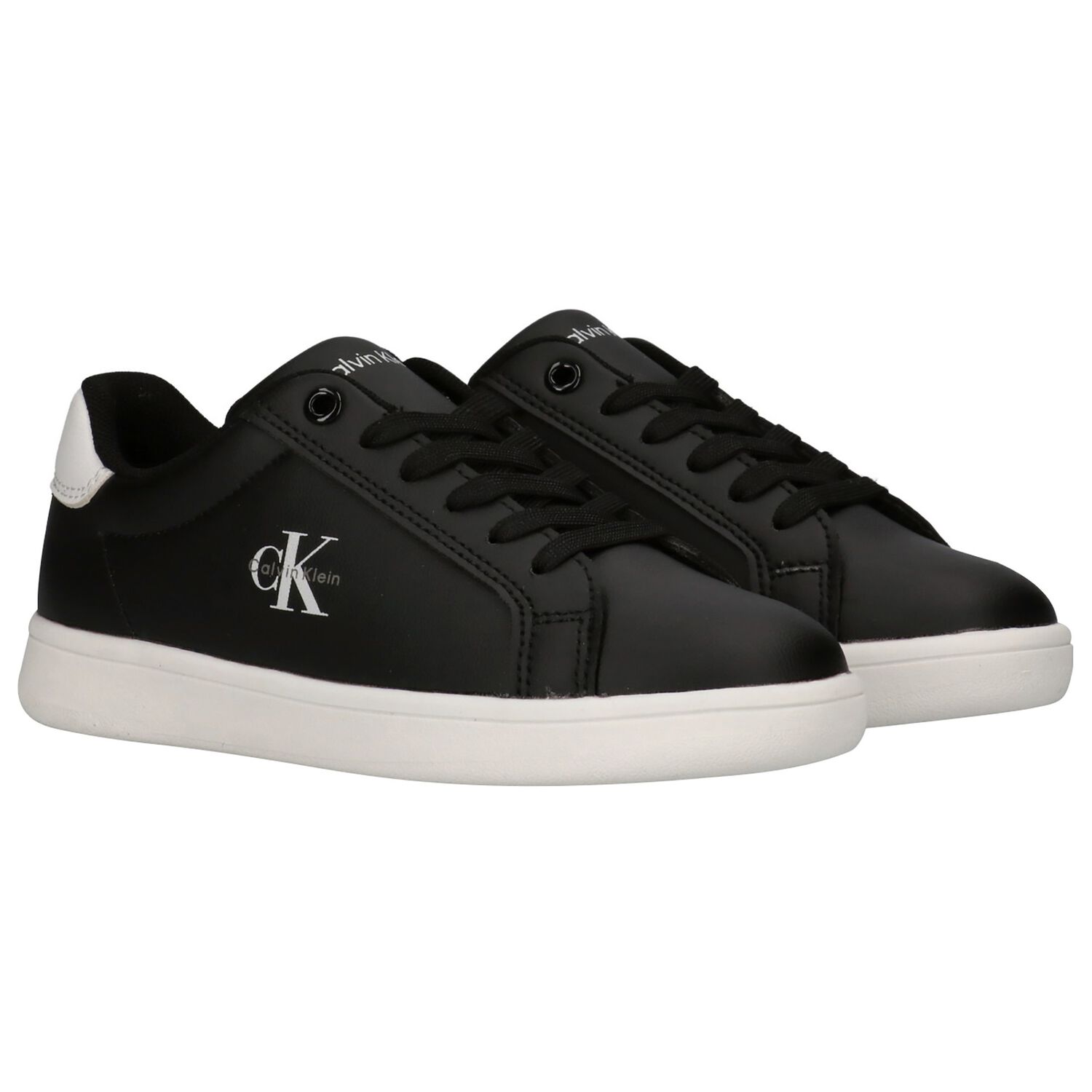 Black & White Logo Trainers, 1, hi-res