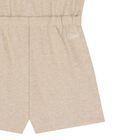 Girls Beige Ribbon Playsuit, 1, hi-res