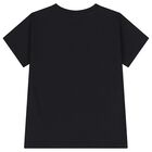 Boys Black Teddy Bear Logo T-Shirt, 1, hi-res