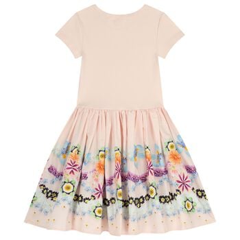 Girls Pink Floral Dress