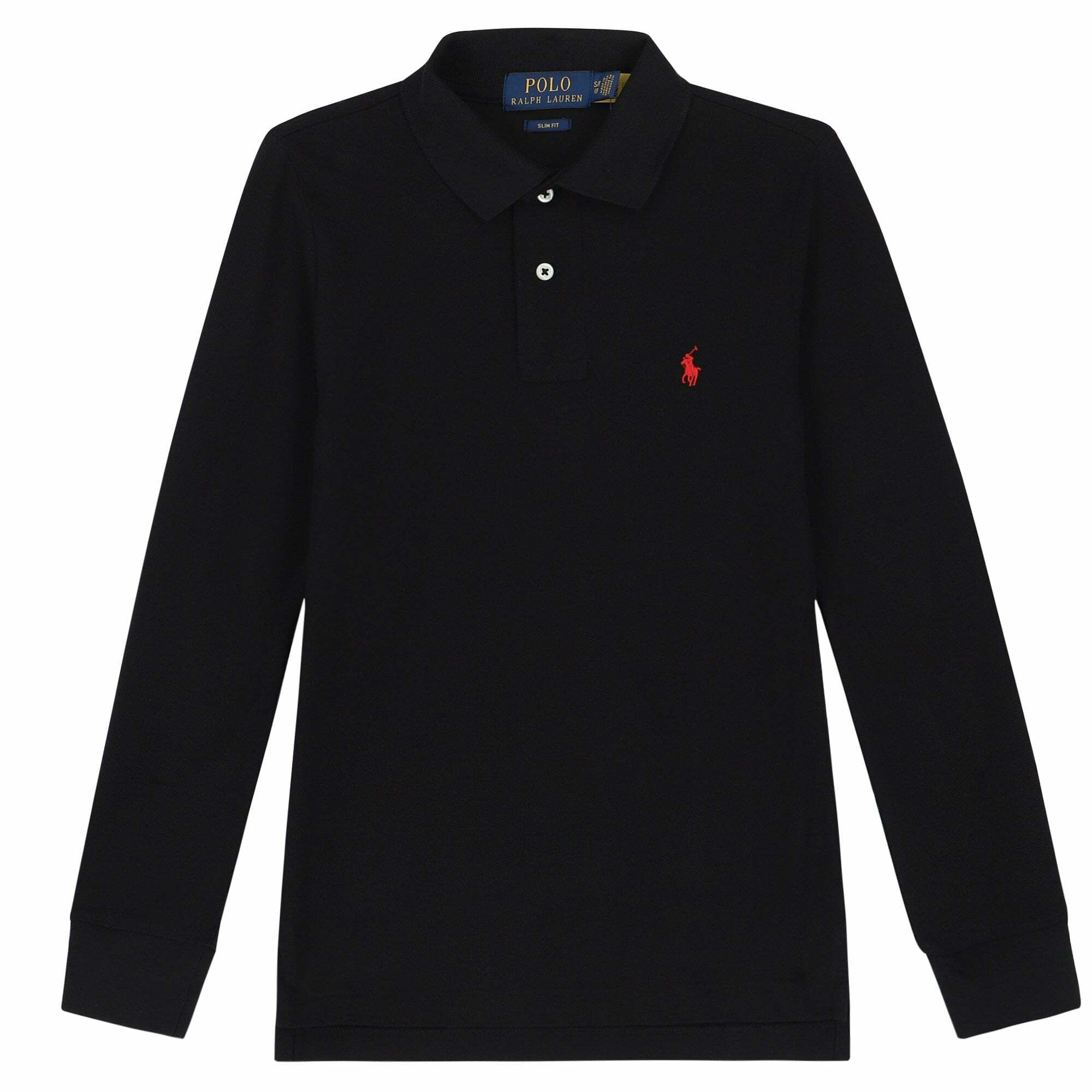 Boys black ralph lauren shirt on sale