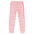 Girls Pink Jersey Joggers, 1, hi-res