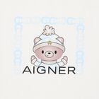 Baby Boys White & Blue Teddy Bear Logo Blanket, 2, hi-res