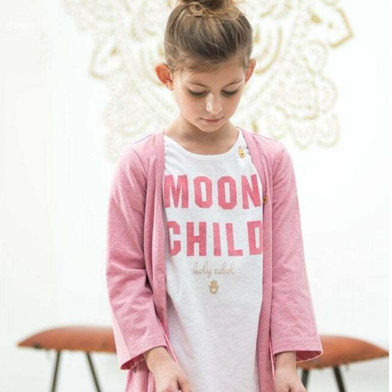 Girls White Slogan T-Shirt, 1, hi-res image number null