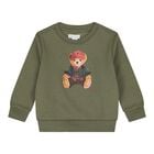 Baby Boys Green Polo Bear Logo Sweatshirt, 1, hi-res