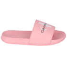 Girls Pink Logo Sliders, 1, hi-res