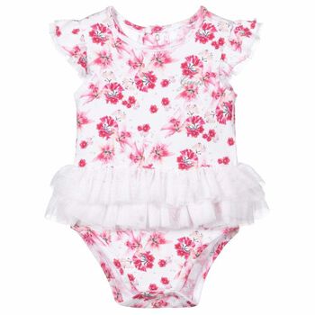 Baby Girls Pink Floral Bodysuit