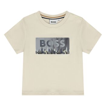 Younger Boys Ivory Logo T-Shirt
