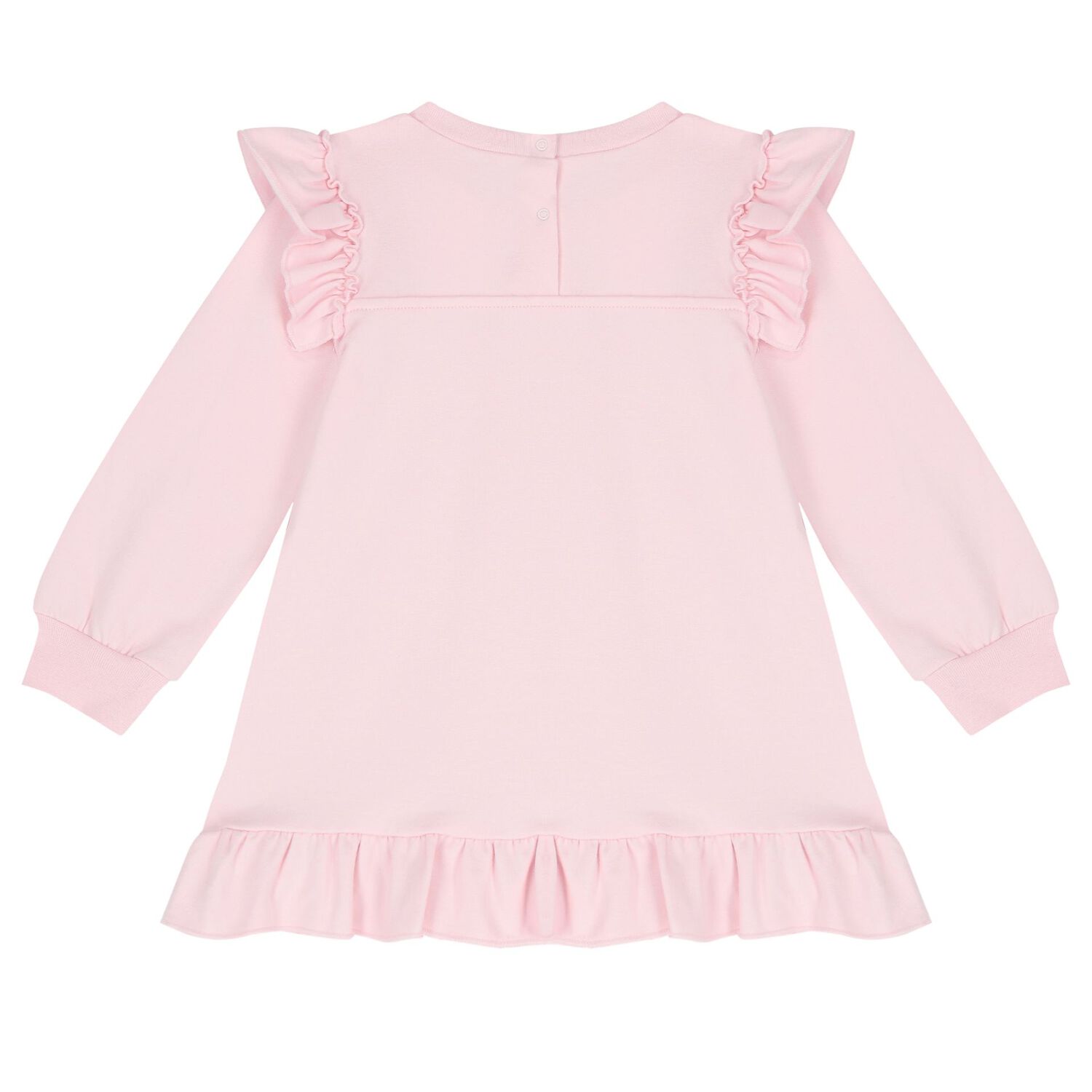 Younger Girls Pink Sweatshirt Dress, 1, hi-res image number null