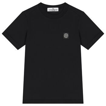 Boys Black Logo T-Shirt
