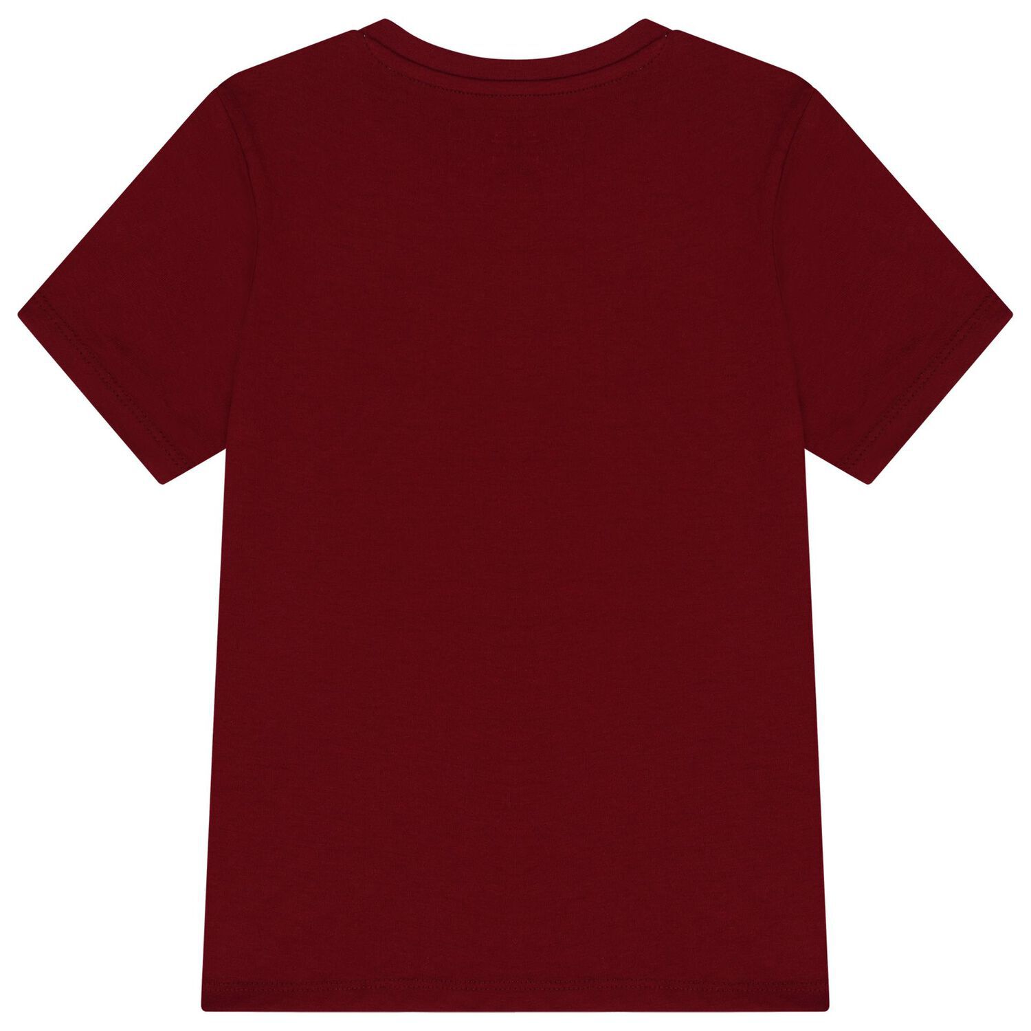 Boys Burgundy Teddy Bear Logo T-Shirt, 3, hi-res