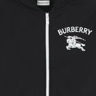 Boys Black EKD Logo Hooded Zip Up Top, 1, hi-res