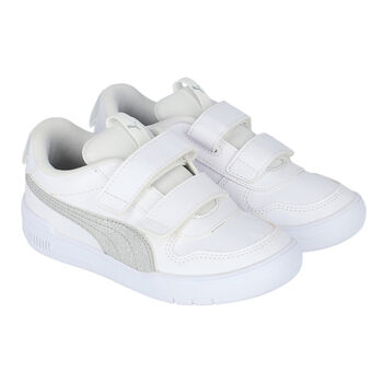 Girls White & Silver Multiflex Trainers