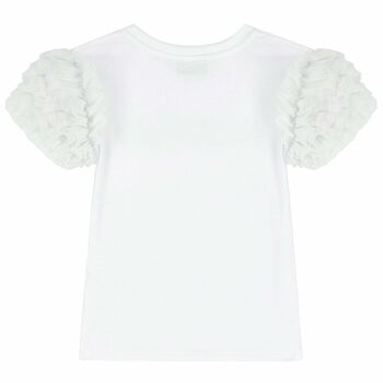 Girls White Logo T-Shirt