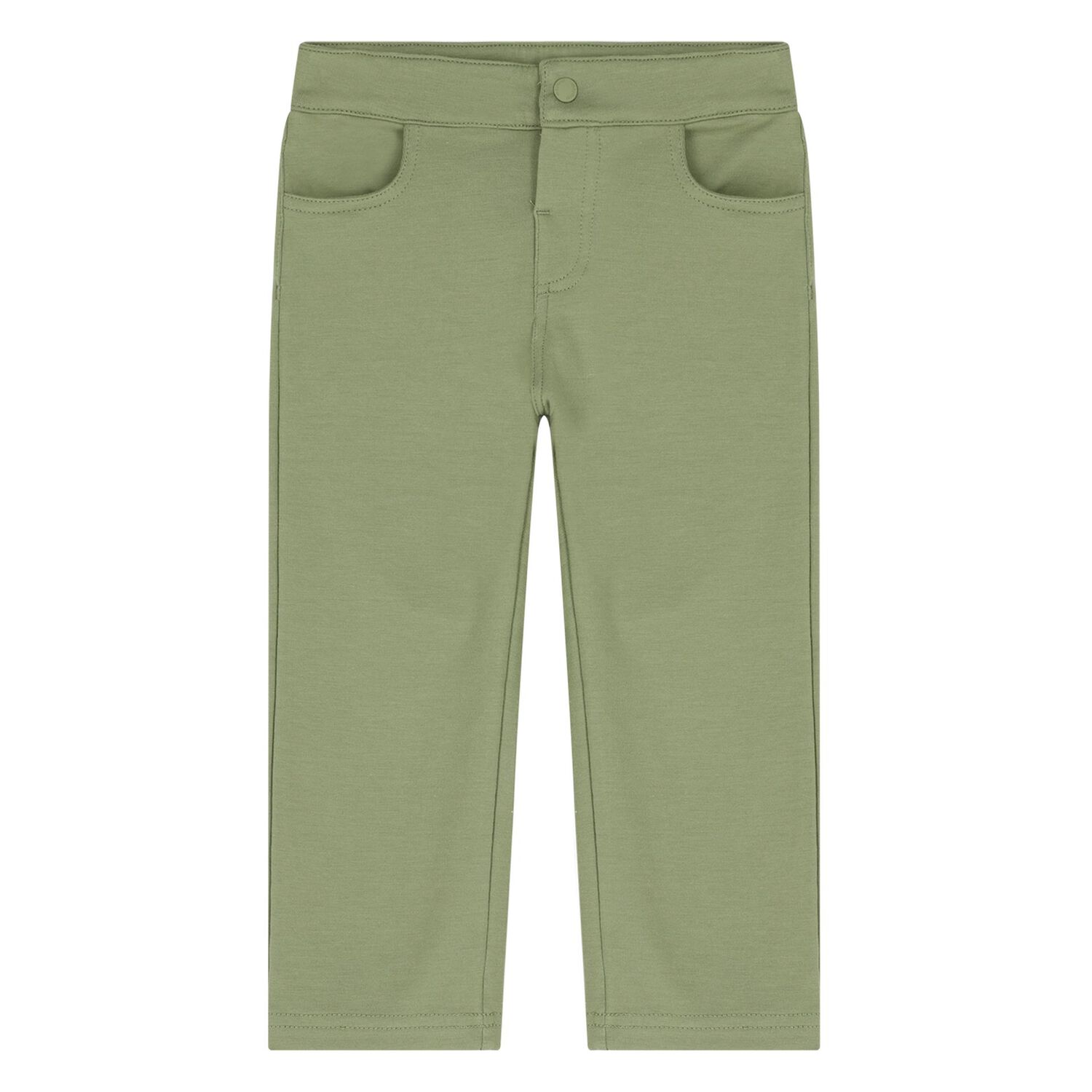 Younger Boys Beige & Green Trousers Set, 1, hi-res