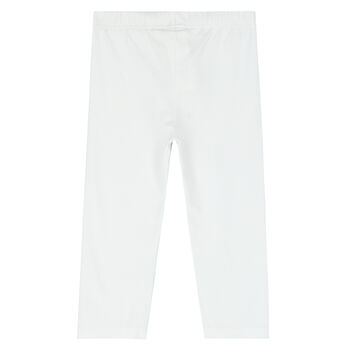 Girls White Leggings