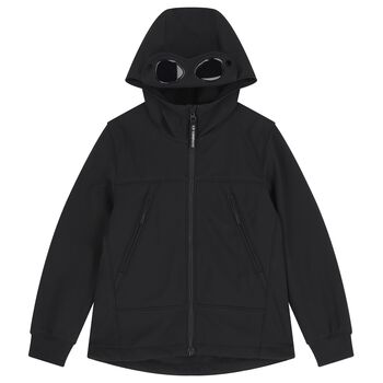 Boys Black Hooded Jacket 