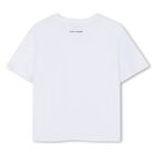 Girls White Logo T-Shirt, 1, hi-res