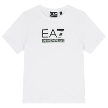 Boys White Logo T-Shirt