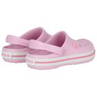 Girls Pink Crocband Clog Sandals, 1, hi-res
