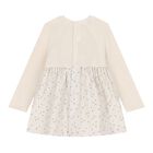 Baby Girls Ivory Knitted Dress, 1, hi-res