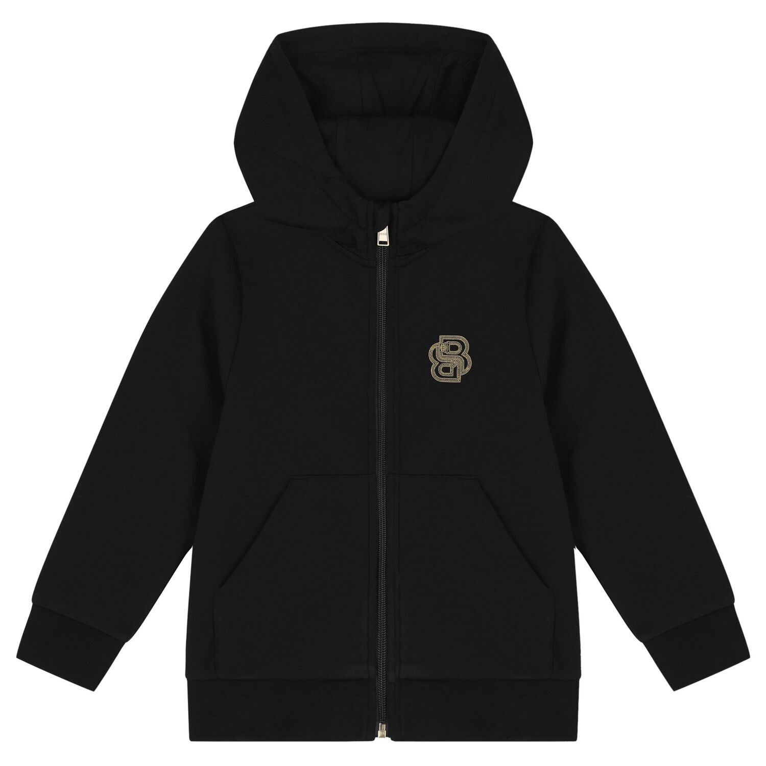 Boys Black Dragon Logo Hooded Top, 1, hi-res image number null